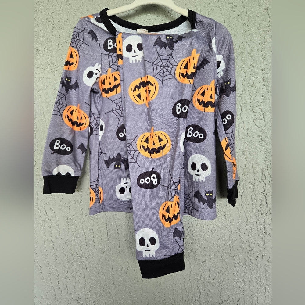 Carter's Halloween Pajama Set - Gray and Orange